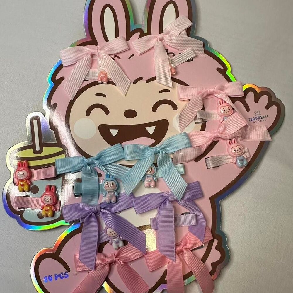 Cutesters kids hair bow clips set